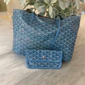 🌿authentic Goyard St. Louis pm tote and pouch